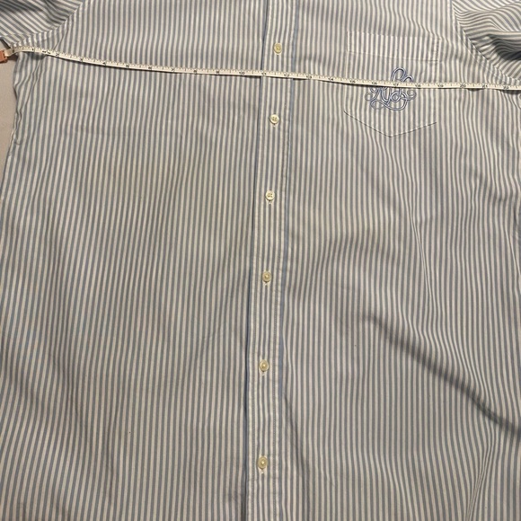 Lauren Ralph Lauren Mens S/M Button Down Shirt Striped Embroider Logo Rare - Picture 6 of 13